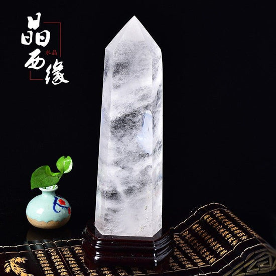 Large Clear Quartz Obelisk Tower – Premium Energy Amplifier